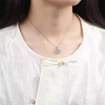 2 Carat Moissanite 925 Sterling Pendant Silver