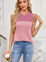 Textured Round Neck Tank
