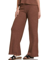 Zenana Sweater Boxy Top & Long Pants Set