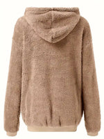 Fleece Zip-Up Drawstring Outerwear