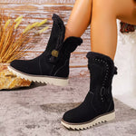 Round Toe Platform Boots