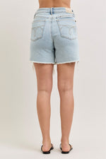 Judy Blue High-Waisted Rigid Magic Dad Short Wwith Cell Phone Back Pockets