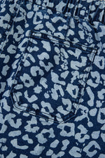 Leopard Print Wide Leg Jeans