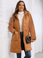 Zip Up Long Sleeve Hooded Outerwear