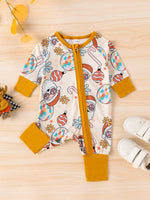 Children's Printed Long Sleeve One-Piece