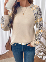 Geometric Pattern Long Sleeve T-Shirt
