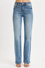 RISEN Full Size Tummy Control High Rise Straight Jeans Plus Size