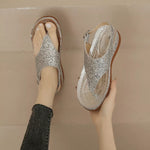 Toe Post Wedge Sandals