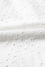 Floral Eyelet Embroidered Sleeveless Shift Dress