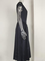 Full Size Cap Sleeve A-Line Midi Dress Plus Size