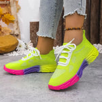 Lace Up Round Toe Sneakers