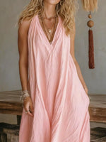 Full Size Sleeveless Flowy Maxi Dress Plus Size