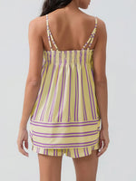 Smocked Square Neck Cami and Shorts Set