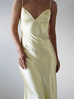 Satin Backless Cami Dress