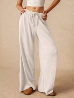 Drawstring Wide Leg Pants