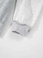Half Zipper Collared Drop Shoulder Side Slits Sweatshirt