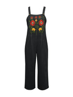 Floral Embroidered Wide Leg Jumpsuit