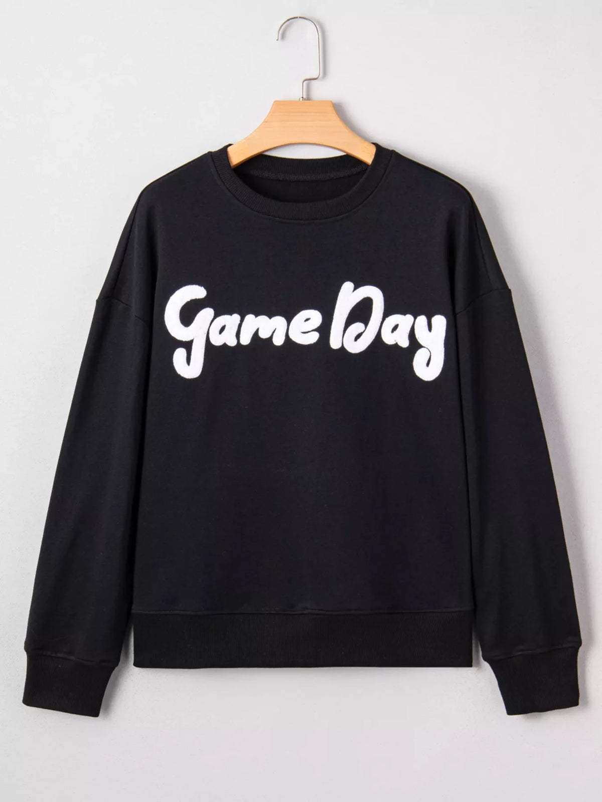 Chenille Game Day Drop Shoulder Sweatshirt
