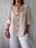 Casual Loose Button-Down Shirt