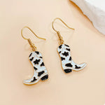 Cowgirl Boot Dangle Earrings