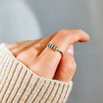 Inlaid Zircon 925 Sterling Silver Ring