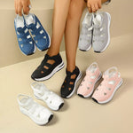 Cutout Round Toe Platform Sandals