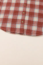 Fleece Lined Plaid Hooded Jacket