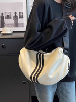 Contrast Striped Crossbody Bag