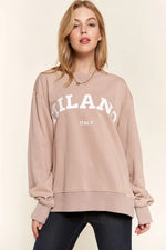 And The Why Washed Milano Pullover Sweatshirt