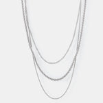 Titanium Steel Three-Layered Necklace