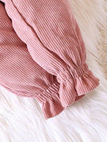 Children's Ruffled Hem Corduroy Pants