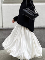 Flowy Satin Maxi Skirt