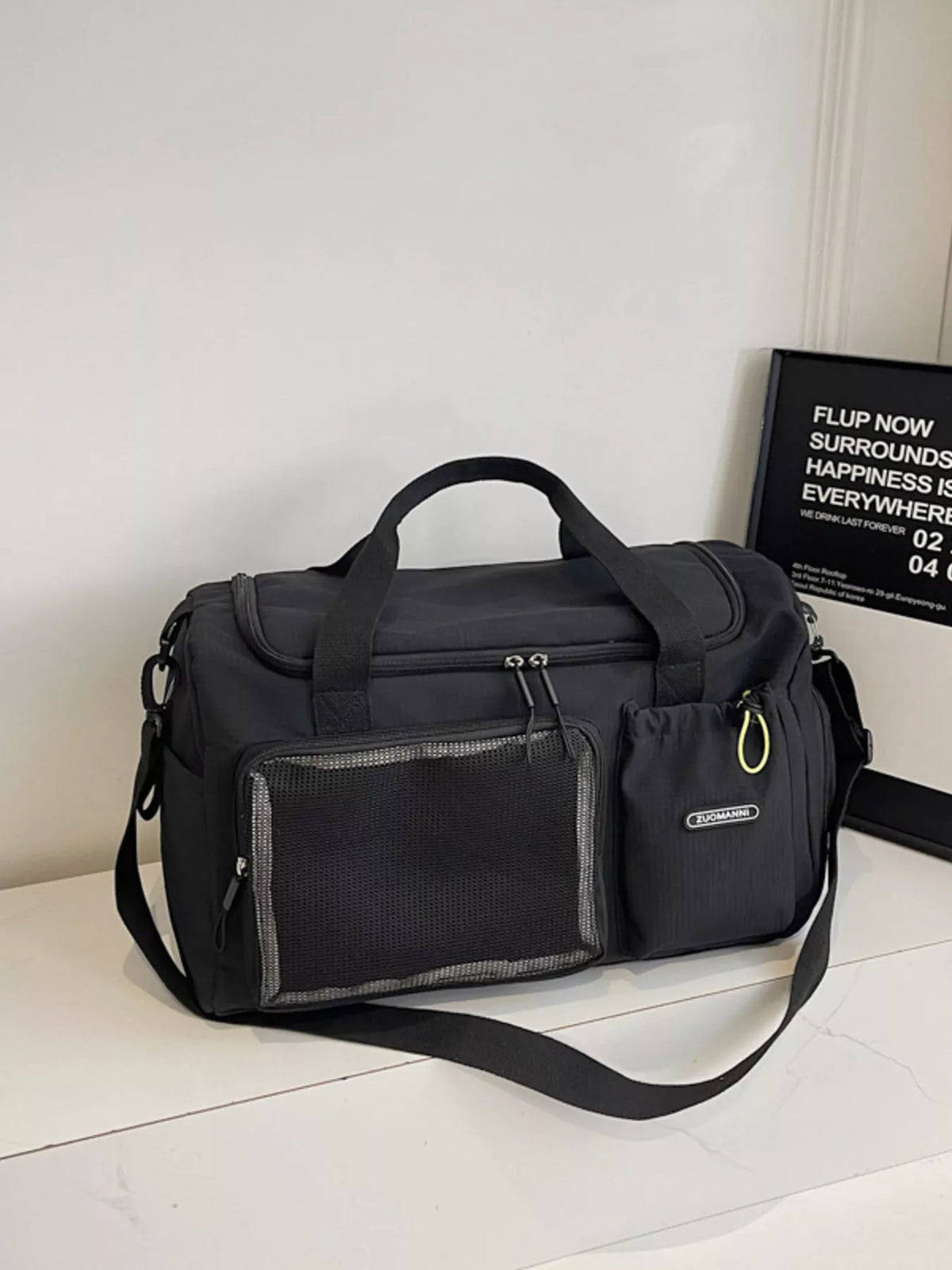 Drawstring Multi Pockets Travel Bag