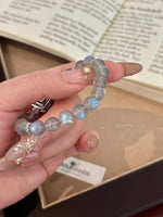 Moonstone Bead Geometric Bracelet