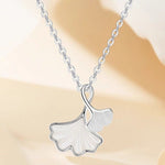 Ginkgo Leaf Pendant Necklace