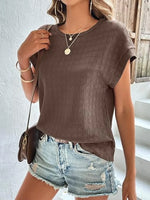 Round Neck Cap Sleeve T-Shirt