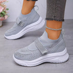 Round Toe Mesh Sneakers