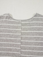 Stripe Dolman Sleeve Drop Shoulder Top