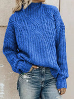 Full Size Turtleneck Long Sleeve Sweater Plus Size