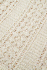 Hollow Out Drop Shoulder Sweater