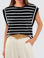 Striped Round Neck Tank