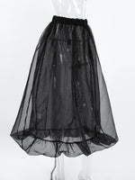 Elastic Waist Flowy Skirt
