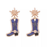 Cowgirl Boot Dangle Earrings