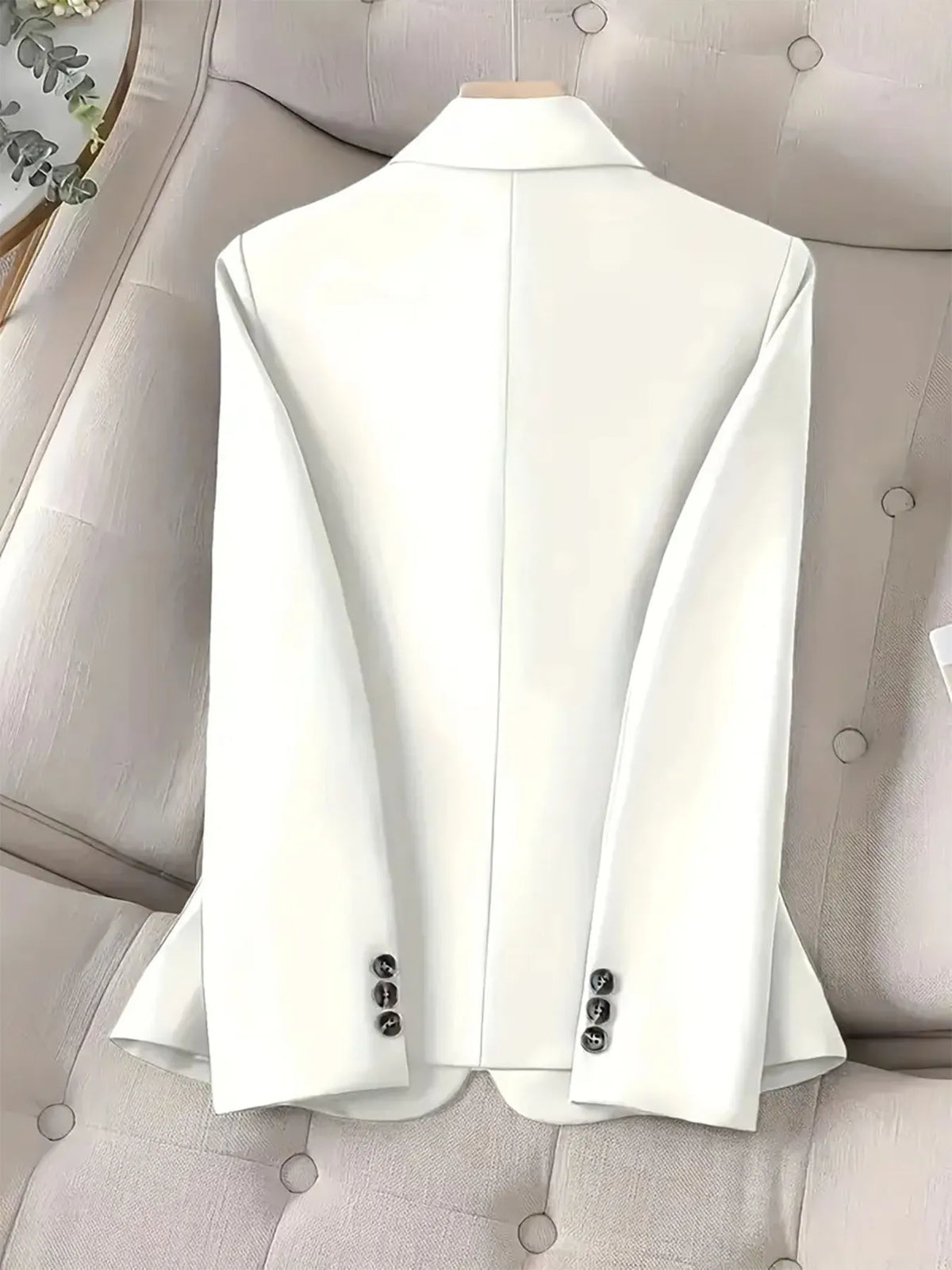 One-Button Blazer with Pockets