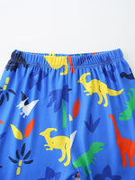 Children's Dino-Print Short Sleeve Tee and Shorts Set