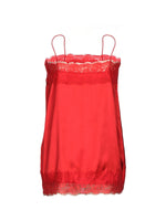 Lace Trimmed Satin Cami