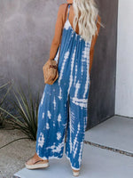 Full Size Tie-Dye Wide Leg Jumpsuit Plus Size