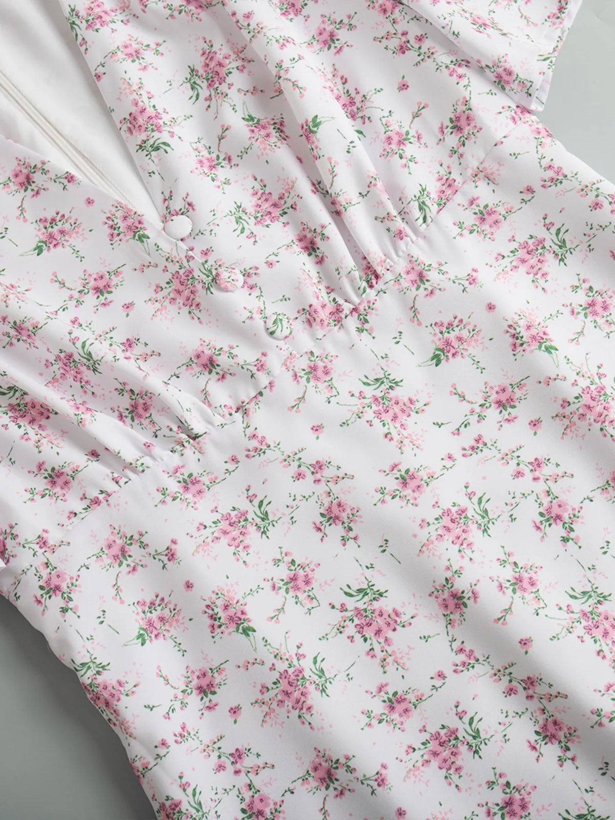 Floral Print Short Sleeve Dress