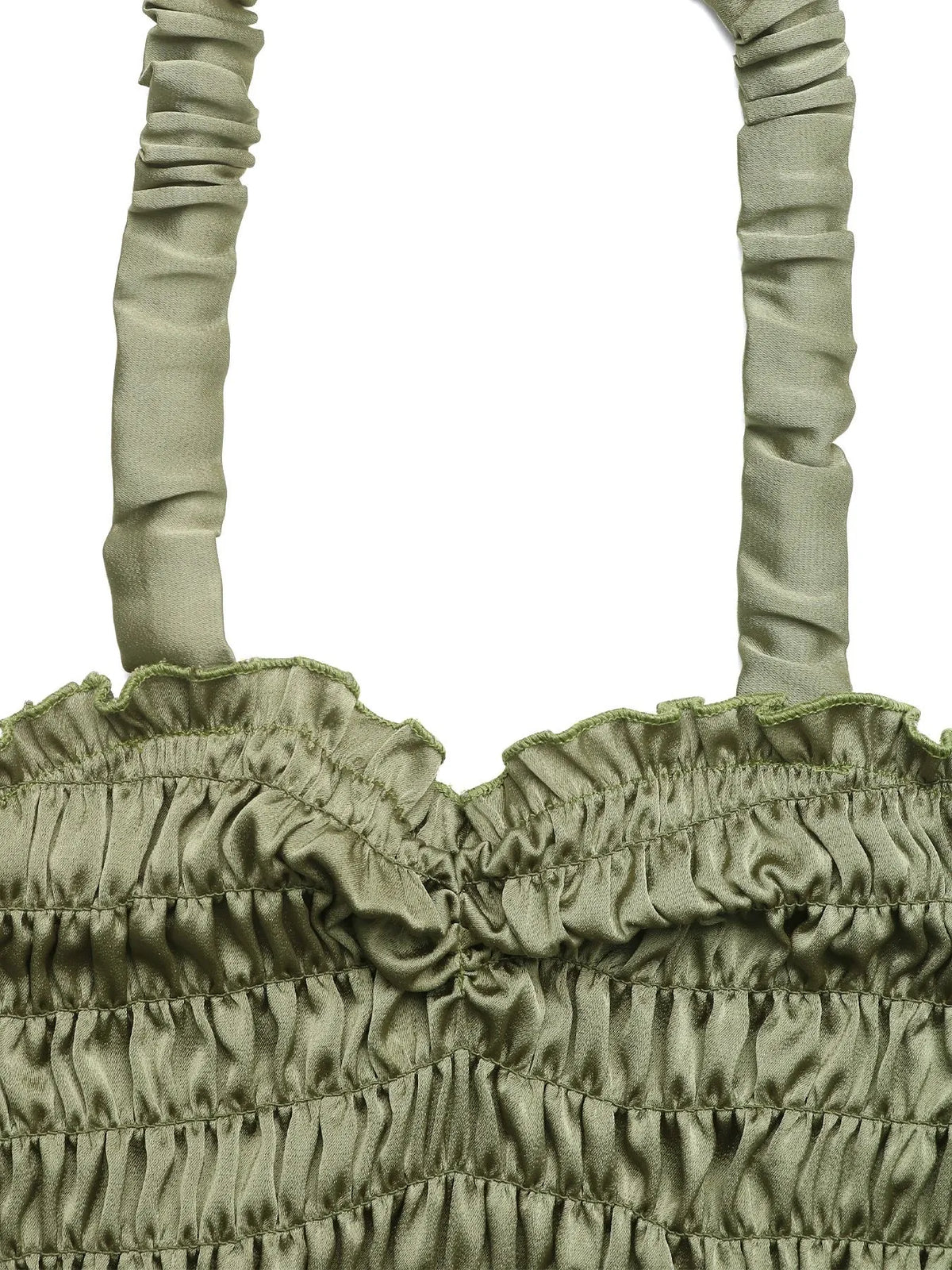 Smocked Halter Neck Cami