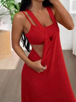 Scoop Neck Cami and Maxi Dress Set